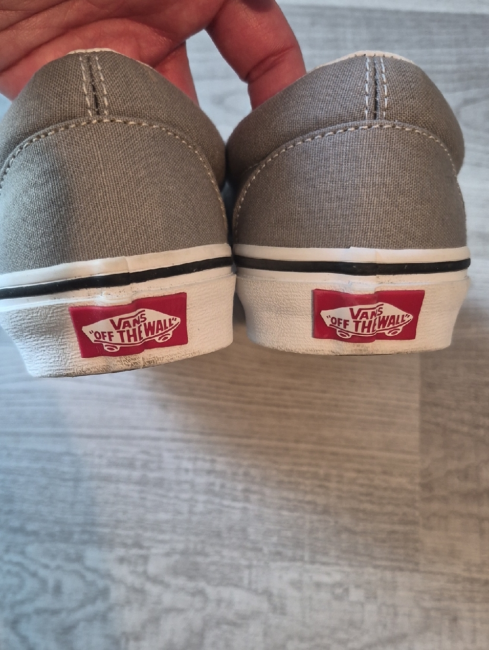 Vans Classic Slip-On Shoe-Light Grey/White - Picture 4 of 6